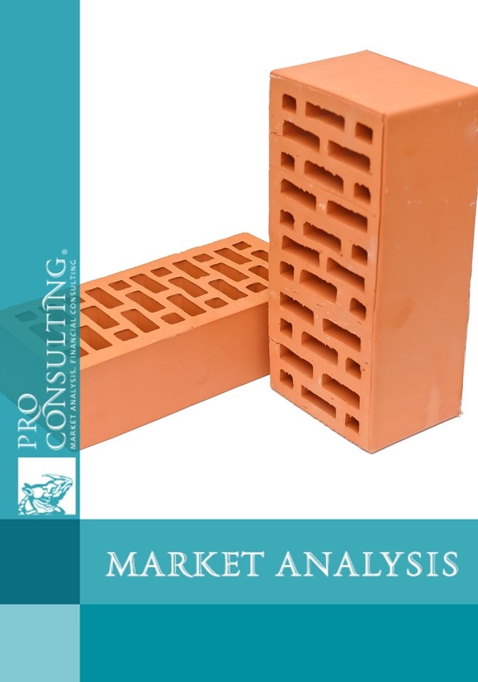 Market research of ceramic bricks and other wall materials. 2013